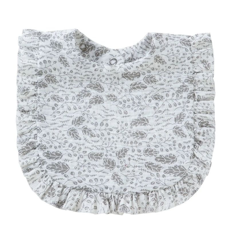 Baby Saliva Towel Muslin Cotton Infant Bibs Kids Feeding Eating Apron Boys Girls Ruffle Towel Toddler Newborn Prints Burp Cloth