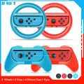 NintendoSwitch Accessories Racing Steering Wheel Nintend Switch Handle Grips Nitendo Joycon Cap for Nintendo Switch OLED Gamepad