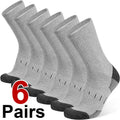 6 Pairs Men High Tube Round Neck Work Socks Moisture | SAMAG