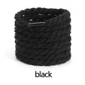 0.7mm Round Thick Hemp Style Shoelaces Solid Color for Men Women Hiking Sports Running