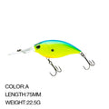 70mm/21g 75mm/22.5g Crankbait Fishing Lures Artificial | SAMAG