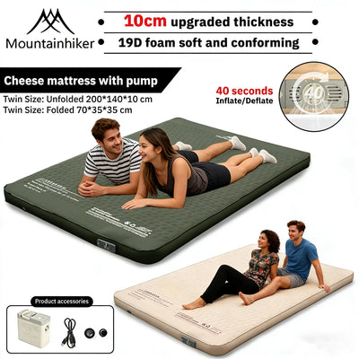 Mountainhiker Outdoor Inflatable Cheese Mattress 10CM | SAMAG