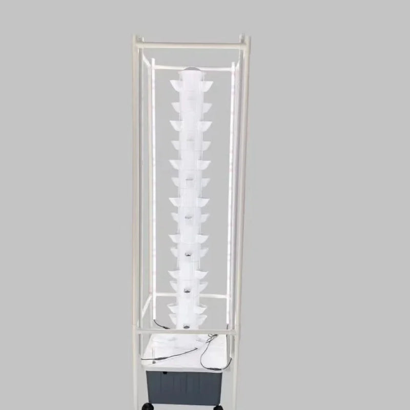 Garden Balcony Vertical Hydroponics Tower with Timer 70Holes Hydroponic System Vegetable Planter Soilless Culture Grow Kit