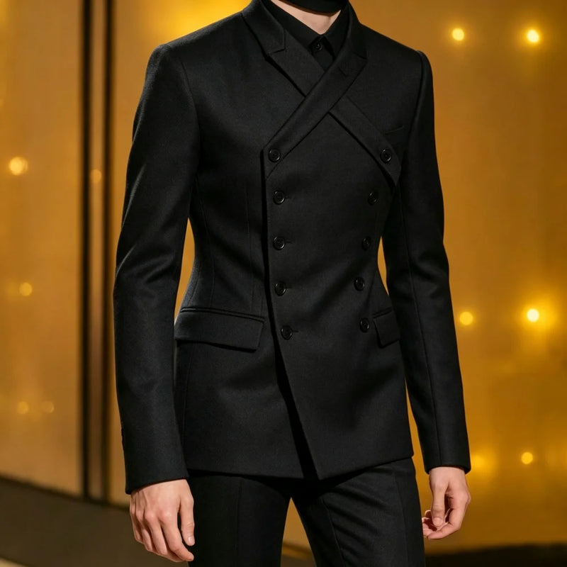 Double Breasted X Design Custom Made Men Suit Set Separates 2 Pieces Blazer with Pants For Men Wedding Prom Groom 2026