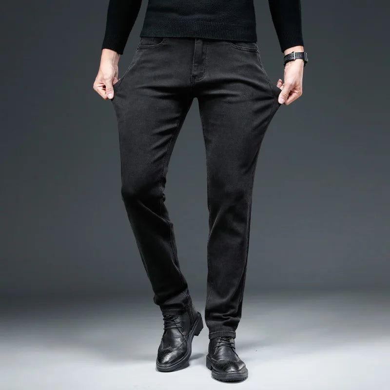 Men Stretch All Black Colors Trousers Brand Clothing | SAMAG