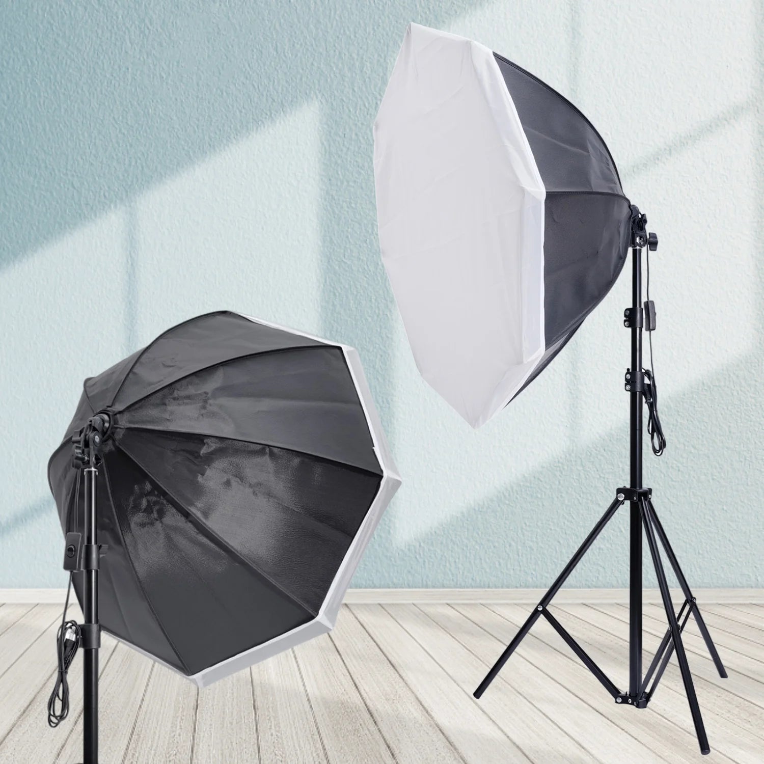 70cm Octagon Softbox Photography Lighting soft box With Tripod  Photo Studio Accessories Various Of Bulb