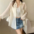 Summer Sunscreen Shirt Women Elegant Perspective Thin - View 4 | SAMAG
