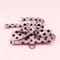 Cute Polka Dot Pet Vest Harness Bowknot Adjustable Pet Traction Rope with Collar Cat Traction Rope Cat