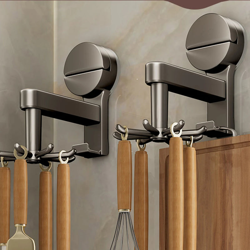 YUTOKO 360 Rotating Suction Cup Hooks Wall Mounted for Kitchen Utensil Organizer Spatula Spoon Holder No - View 3 | SAMAG