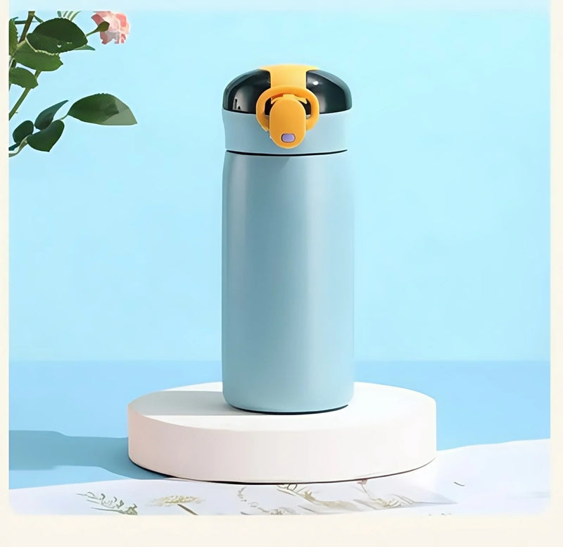 DIY 460ml Portable Kids Thermos Mug With Straw Stainless - Visuel 8 | SAMAG