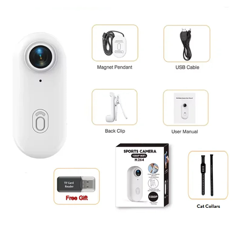 4K Outdoor Sports Camera 1080P Mini Camera In Helmet Motorcycle Bike Filming Waterproof  Bicycle Action Video Recording Body Cam