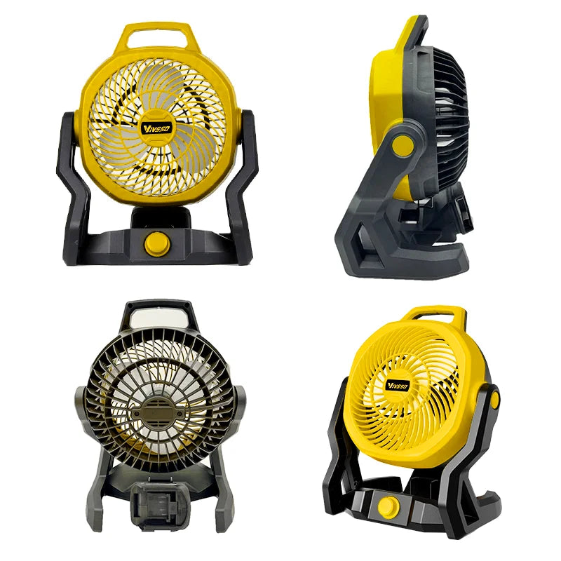 VIVSSO 12 Inch Fan 3 Speed Adjustable Outdoor Camping Table Portable Air Circulators For Dewalt 20V Battery - View 4 | SAMAG