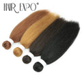 3PCS Vixen Bundles Crochet Hair 26Inch Synthetic Pre-stretched Braids Hair Extensions Kanekalon Yaki Straight Pony Hair Bundles