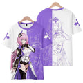 Elysia Honkai Impact 3 Role Playing T-Shirts New Arrival 3D Print Kids Anime Tees Summer Men Women Harajuku Short Sleeve Y2k Top