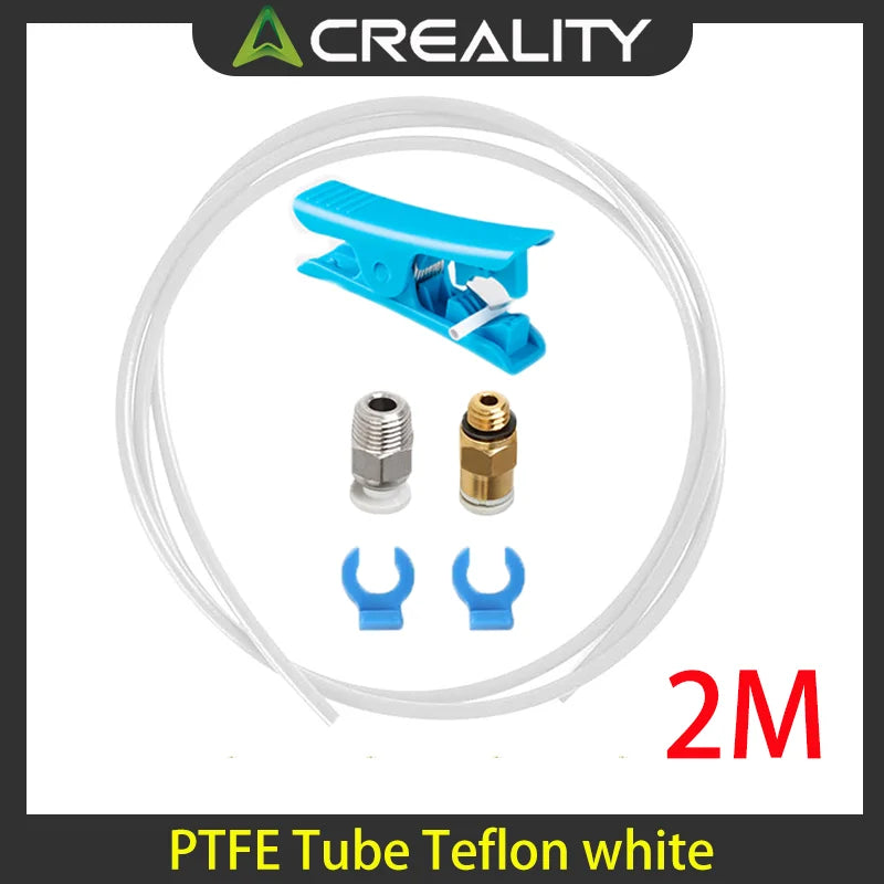 CREALITY Bowden PTFE Tubing white for 1.75mm Filament With PC4-M6 Fittings PC4-M10 Pneumatic For Ender 3/ Pro Ender 5/Pro CR-10/