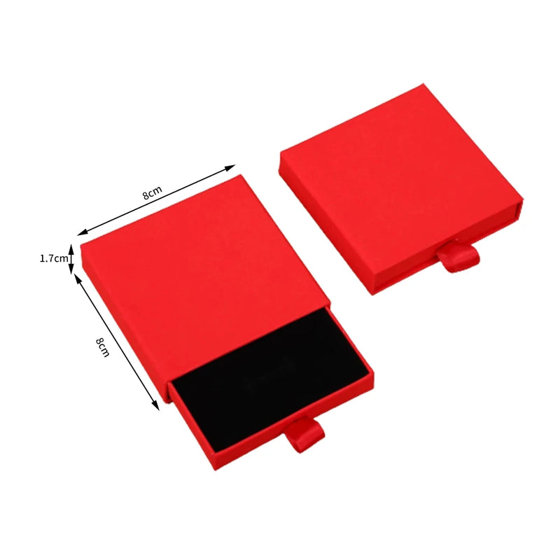 Drawer Paper Jewelry Box For Earrings Ring Pendant Bracelet Necklace Storage Display Case Portable Jewelry Packaging Box  New