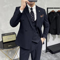 The New Spring 2025 Suit Set Is Fashionable, Stylish And Versatile. It's A Three-Piece Formal Suit Suitable For British Business