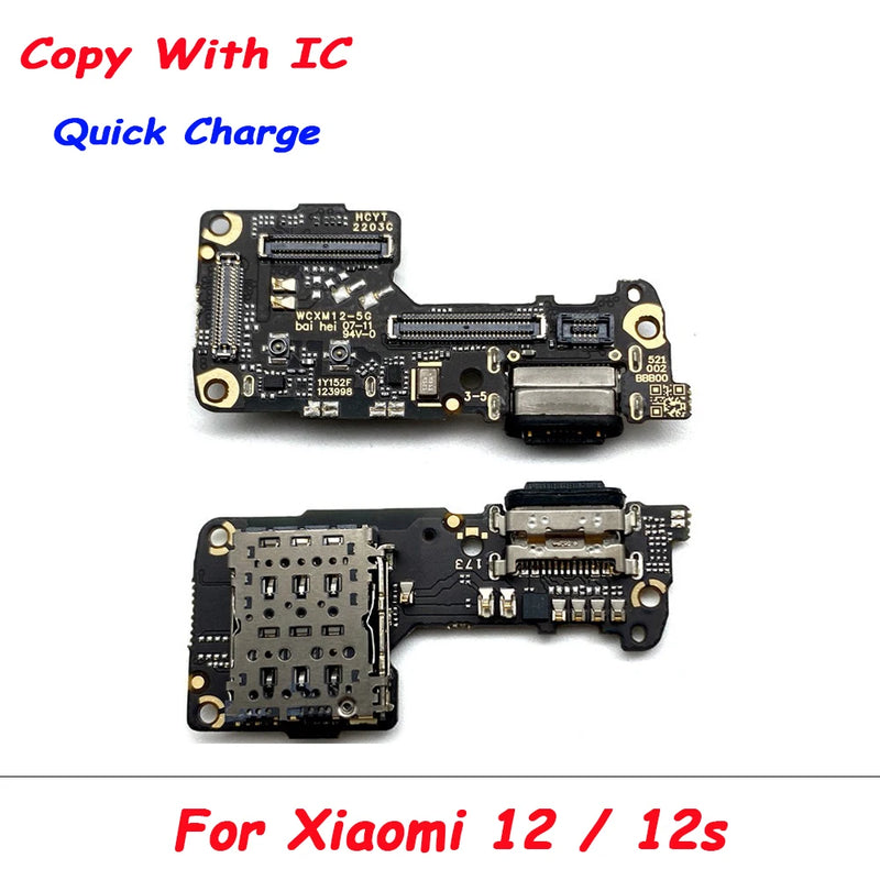 New For Xiaomi 10T 9T 10 11T Pro 12T 10 Lite USB With Micro Charging Port Charger Dock Flex Cable With IC Microphone Board
