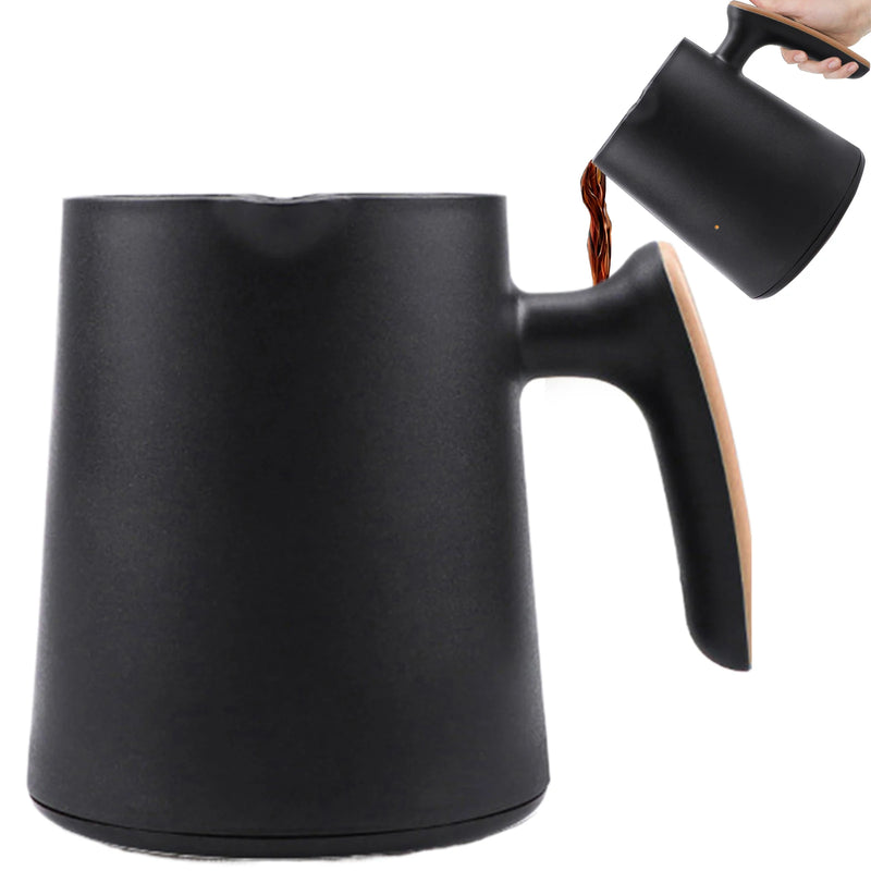 250ML Electric Turkish Greek Coffee Maker 600W Boiled Coffee Kettle Automatic Turkish/Greek Coffee Machine for Coffee Tea & Milk