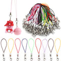20/100PCS Strap Charm Cord Lanyard Lariat Strap Cords Lobster Clasp Rope Keychains Hooks Mobile Set Charms Jewelry Accessories