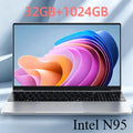 N95 Intel 14.1 Inch Laptop 4C4T 3.4GHz 15W 6MB Cache 32GB RAM 1TB 2TB SSD 1920x1080 Portable Notebook Office Study PC Pro