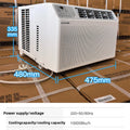 Window-type air conditioners with single cooling are smal
I, 1 HP, 1.5 B, 5000/9000/12000 BTU fixed frequency inve
rter