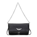Fashionable Retro Ladies Chain-Shoulder Square Bag Luxury Textured Crossbody Shoulder Bag Women Handbags and Purses Underarm Bag