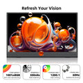 ZSUS 3840*2160 13-inch 4K Portable Monitor 60HZ For Laptop XBox PS4 / 5 Switch TV Box Cell Phone PC Extension Mobile