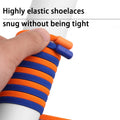 New 1Pair/3Pair Metal Lock Shoe Laces for Sneakers Elastic Stretch No Tie Shoelaces Casual Shoes Running Shoes