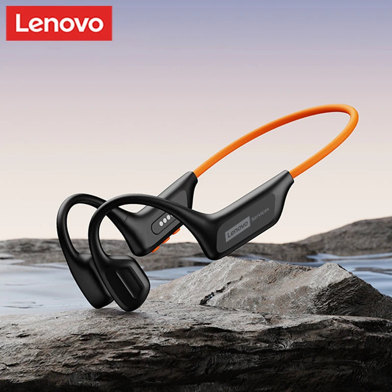 Lenovo S106 True Bone Conduction Wireless Earphones Bluetooth 6.0 IPX8 Swimming Headphones Waterproof Sports Cycling Headset New