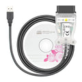 For K DCAN K+CAN FTDI Chip OBD2 Auto Car Diagnostic Tools OBD 2 Scanner Switch USB Interface Cable K + DCAN