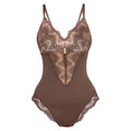 Women's Shapewear Body Shaper Sexy Lace V Neck Bodysuits OpenBody Suit Sexy Jumpsuit Underwear Lingerie