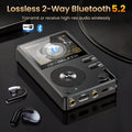 HiFi Walker H2 Digital Music Player MP3 with ESS9218 Chip, Bluetooth 5.2, DSD,USB DAC,Lossless Flac, 64G up to 512G 12H Playback