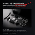 TELESIN Master Portrait Photography Kit for IPhone17 Pro / 17 Pro Max 105mm 200mm Telephoto Lens Camera Grip