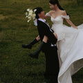 Zoci Off the Shoulder Short Wedding Dresses Korea Photo - View 3 | SAMAG