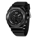 SMAEL Women Dual Display Waterproof Sport Quartz Watch LED Digital Analog Stopwatch Durable Daily Outdoor Casual Wristwatch
