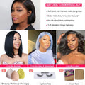 PerisModa 13x4 Bob Wig Lace Front Human Hair Wigs Women's 360 Full Lace Brazilian Remy Straight HD Transparent Lace Frontal Wig