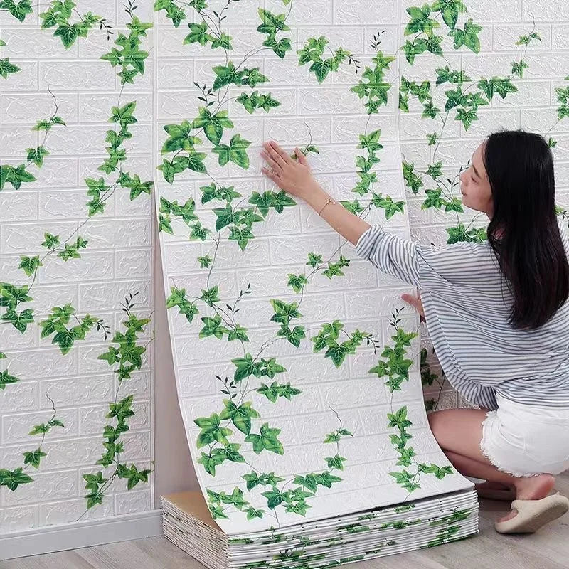 3D Waterproof Wall Sticker Soft Foam Brick Pattern DIY Wall Home Children's Room Bedroom Warm Decoration Wallpaper