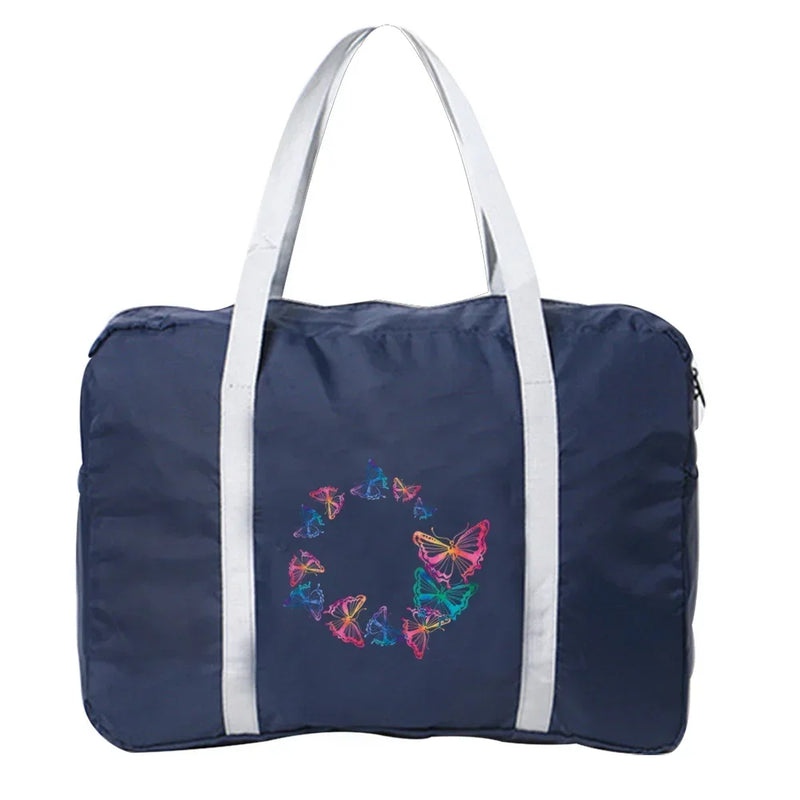 Handbags Luggage Travel Bag Large Capacity Fashion Weekend Overnight Boston Bag Travel Carry Pack Butterfly Printing Series