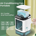 Mini Water Mist Spray Air Cooler Fan USB Portable Evaporative Air Conditioner Humidifier Cooling Fan With Ice Box Silent Desktop