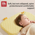 AIBEDILA Infants Washable Pillow Toddlers Soothing Bean Sleeping Pillows 0-6Y Kindergarten Cartoon Memory Silicone Cotton Pillow