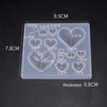 SNASAN Cute Beads Cube Triangle Silicone Mold For Jewelry Earrings Pendant Making Resin UV Epoxy Resin Molds Crafts DIY Tool