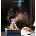 280ml Flame Aroma Diffuser USB Air Humidifier Colorful Atmosphere Light and Remote Control Bonfire Essential Oil Aroma Diffuser