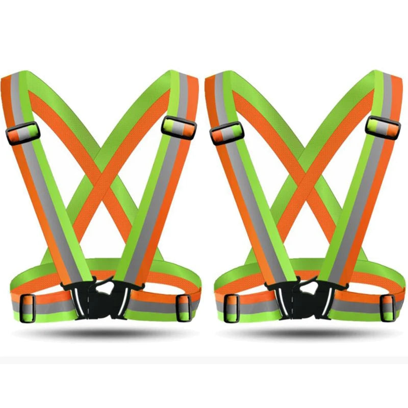 Unisex Night Running Suspender Reflective Suspenders For Men Women Colorful Adjustable Luminous Wide Braces Youth Sport Belt