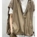 Men's Summer New Loose Thin Fashionable Vest Design Sense Top Hoodie Trendy Outerwear Casual Youthful Style Daily Wear