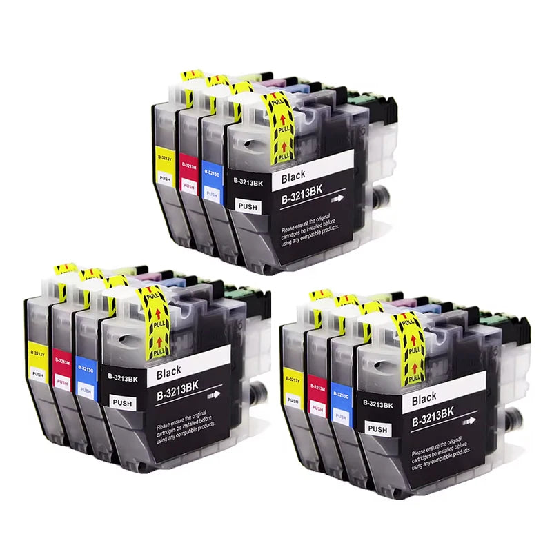 LC3211 LC3213 Compatible Ink Cartridges For Brother LC 3213 XL DCP-J572DW DCP-J772DW DCP-J774DW MFC-J491DW J497 Printer