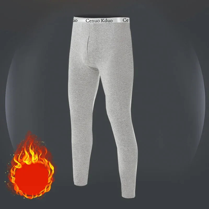 2025 Men's Thermal Underwear Pants, Slim Leggings, Fleece Thickened Skinny Warm Long Pants, Men's Warm Pants for Autumn Winter