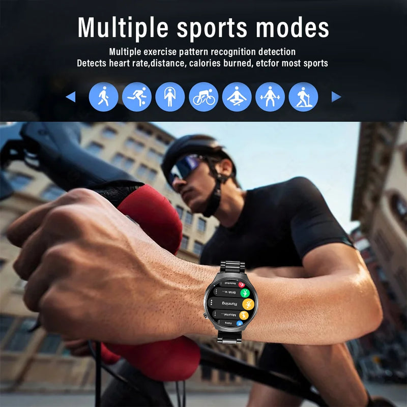 G.L Wear 2025 New Men's Smart Watch HD Display Health Tracking Bluetooth Calling Voice Assistant Sports Smartwatch