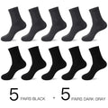 HSS 2023 Men's Cotton Socks New styles 10 Pairs / Lot Black Business Men Socks Breathable Spring Summer for Male US size(6.5-12)