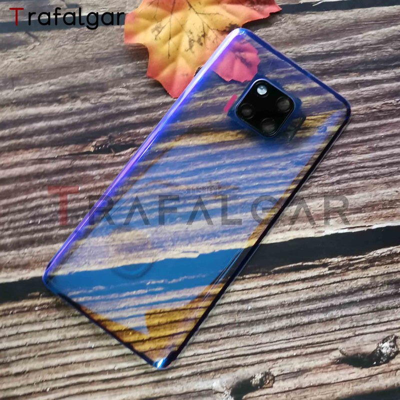 Glass Back Cover For Huawei Mate 20 Pro Battery Door Panel Rear Housing Case With Camera Lens Replacement+Adhesive Sticker